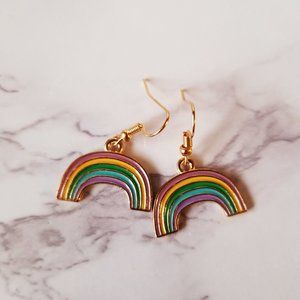 Rainbow Charm Earrings